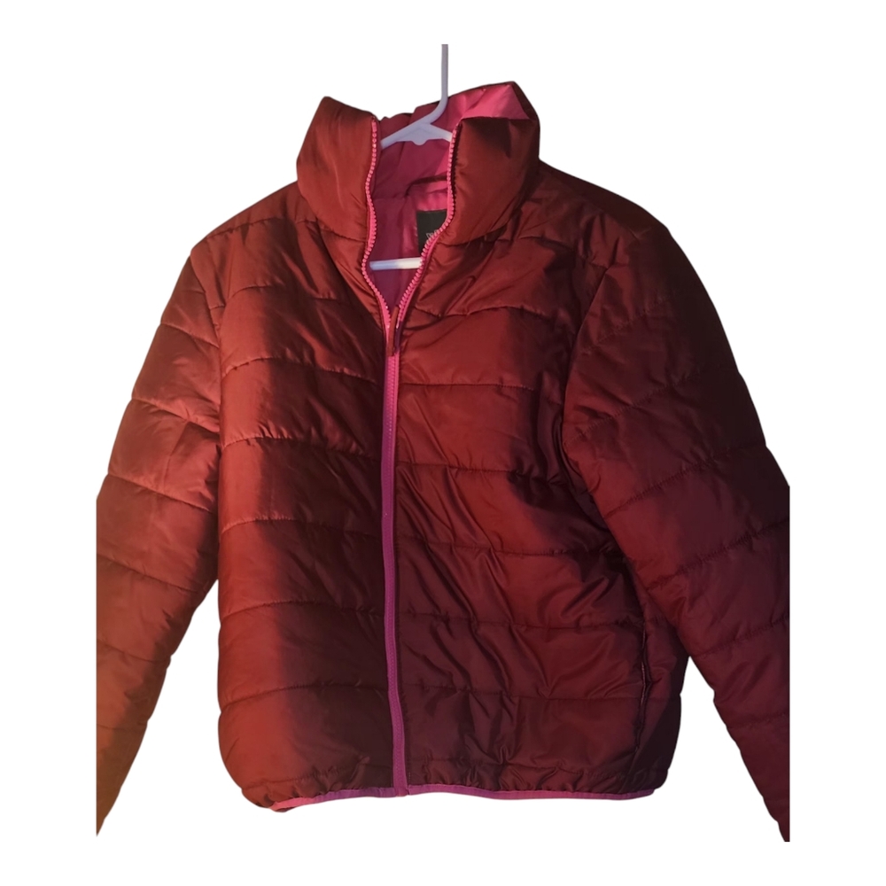 Wild Fable Red and Pink Quilted Puffer Jacket Size M